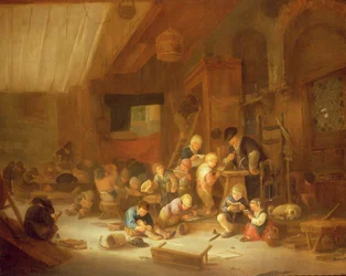 Schulzimmer-Interieur